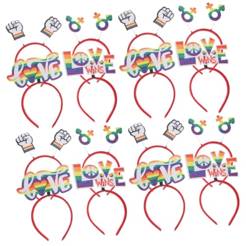 Beavorty 16 Stk lgbt-Stirnband Regenbogen-Haarreifen Stolz Zeug Stirnbänder für Männer während Gürtel Pride Month Haarreifen Regenbogen-Haarschmuck leer Geschenk Ludwig Zubehör von Beavorty