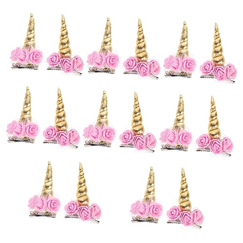 Beavorty 16 Stk Halloween-haarspangen Süße Haarspangen Kinder Schnappen Haarspangen Einhorn Haarspange Haarnadel Für Kinder Stirnband Aus Horn Hornclip Stoff Schal Kleinkind von Beavorty