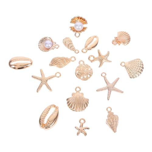 Beavorty 16 Stück Teiliges Diy Kit Langlebigen Legierungs Anhängern für Armbänder Muscheln Seesterne Meerestiere für Kreative Designs von Beavorty