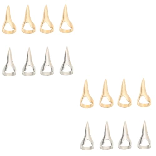 Beavorty 16 Stück Teiliges Halloween Punk Style Fingerringe Set Finger Accessoires in Antikgold und Antiksilber Komfortabel Sicher für Partys Kostüme und Trendige Outfits von Beavorty