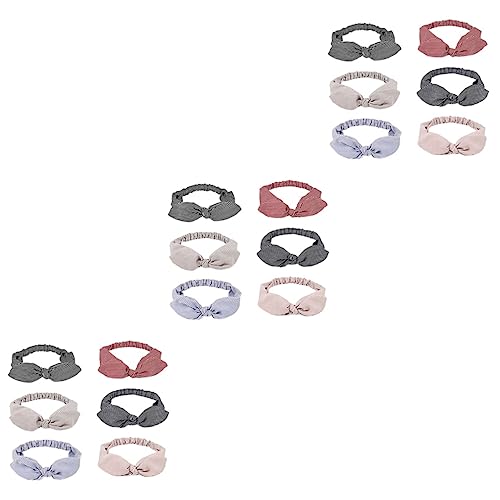 Beavorty 18 Stk Make-up-zubehör Kaninchen Zubehör Handtuch Stirnband Laufendes Stirnband Elastische Haargummis Hasenohren Stirnband Badezubehör Haarband Turban Fräulein Haarschmuck Yoga von Beavorty