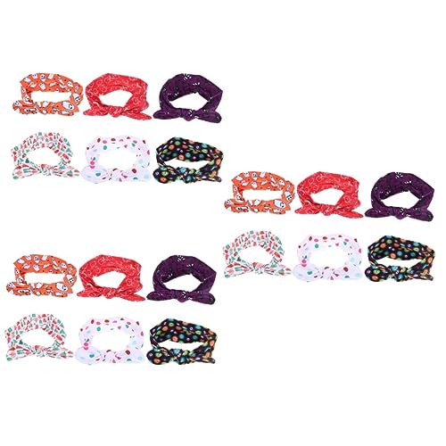 Beavorty 18 Stk Hasenohr Stirnband Halloween-kopfbedeckung Kinder-tiara Stirnband Mit Kreuzknoten Stirnband Knoten Yoga-haarbänder Knoten Stirnband Spa-stirnband Badetuch Baby Gesicht Stoff von Beavorty