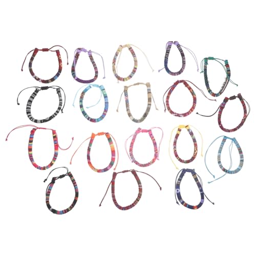 Beavorty 18 Stück Teiliges Verstellbares Boho Armband Set Handgewebt Bunte Freundschaftsarmbänder für Damen und Jugendliche Sommer Strand Schmuck von Beavorty