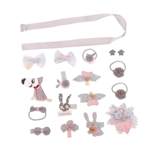 Beavorty 18-teiliges Set Haarschmuck-set Für Kinder Haarschmuck Für Mädchen Combo-platte Stoff Kleines Mädchen Baby von Beavorty