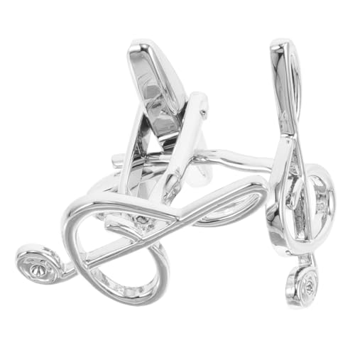 Beavorty Manschettenknöpfe Für Herren Mit Violinschlüssel- Metall-hemdknöpfe Für Business Und Formelle Anlässe Für Umschlagmanschetten von Beavorty