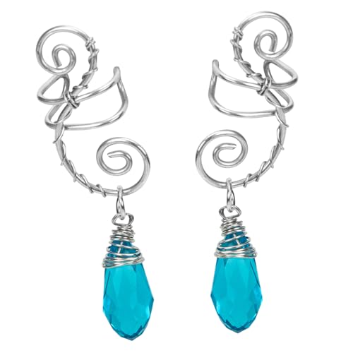 Beavorty 1Paar Ohrmanschette für Frauen Ohrclips Piercing Handgefertigte Ohrringe für Besondere Anlässe Hochwertiges Kupferdesign Perfektes von Beavorty