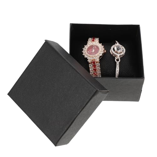 Beavorty Stilvolle Damen Armbanduhr Mit Rhinstones Und Armbandset Quarz-Uhr Im Roségold-Design Für Freizeit Und Besondere Anlässe von Beavorty
