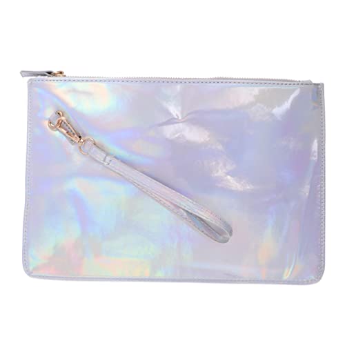 Beavorty 1Stk Lasertasche Brieftaschen für Damen Holographische Einkaufstasche Geldbörsen Damen geldbörse Tasche umhüllen schicker PU-Beutel Handtasche Umschlagbeutel Armband Frau von Beavorty