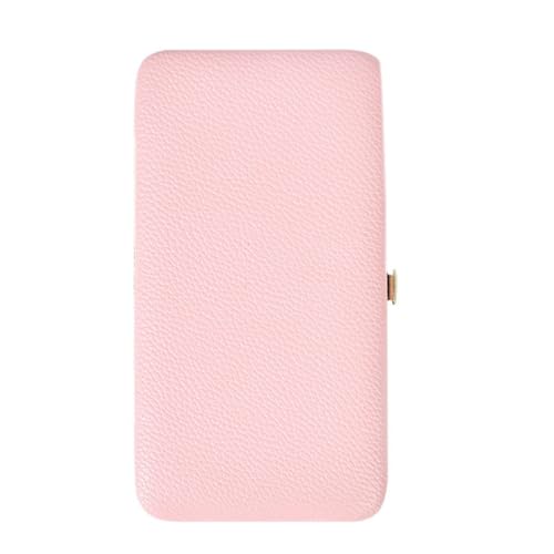 Beavorty 1Stk Pinzetten Nagelknipser Pinzettenbehälter Wimpernzange Wimpernverlängerung Pinzette Organizer Pinzettenetui für Wimpernverlängerung Leder Rosa von Beavorty