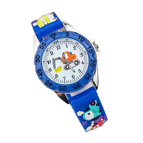 Beavorty Junge Mädchen Armbanduhr Mit Cartoon-Muster wasserdichte Quarzuhr Für Jungen Und Mädchen Komfortable Und Langlebige Kinderuhr Für Alltag Lernen Der Uhrzeit von Beavorty