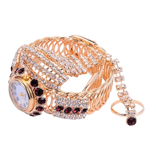 Beavorty Damen Armbanduhr Stilvolle Quarzarmbanduhr Mit Glitzerndem Design Langlebige Legierung Perfektes Für Freunde Und Familie Geeignet Für Casual Festtagsanlässe von Beavorty