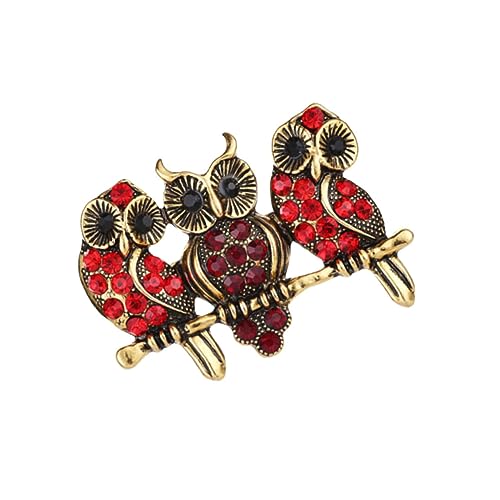 Beavorty Eulenbrosche Aus Legierung Elegante Brosche Zum Dekorieren Von Kleidung Taschen Rucksäcken Mützen Schals Für Valentinstag Jahrestag Geburtstag Weihnachten Und Andere Feste von Beavorty