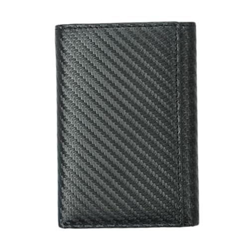 Beavorty Multifunktionale Herren Geldbörse Carbonfaser RFID Sicheres Kreditkartenetui mit Großen Fächern Schlankes Münzfach und Kartenhalter für Männer von Beavorty