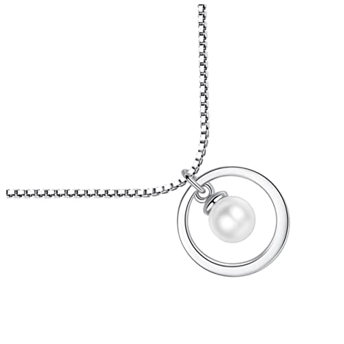 Beavorty Schlichte Halskette Für Frauen Mit Perlen Anhänger Stylische Damen Kette Zum Tragen Bei Anlässen Perfektes Für Liebhaber von Beavorty