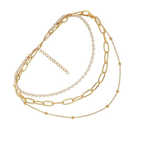 Beavorty 1Stück Kreative Perlen Halskette für Frauen Mehrschichtige Kette Hochwertigem als für Besondere Anlässe Vielseitig Kombinierbar für Eleganten oder Lässigen Beavorty 1Stück Kreative Perlen Halskette für Frauen Mehrschichtige Kette Hochwertigem als für Besondere Anlässe Vielseitig Kombinierbar für Eleganten oder Lässigen von Beavorty