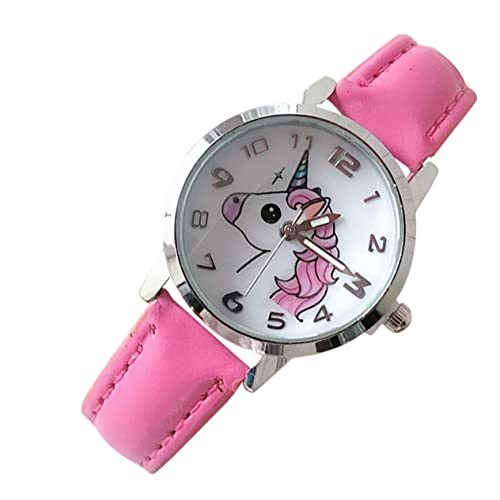 Beavorty Junge Mädchen Armbanduhr Für Mädchen Mit Lederarmband Lässige Modeuhr Für Kleinkinder Geeignet Für Freizeit Und Partys von Beavorty