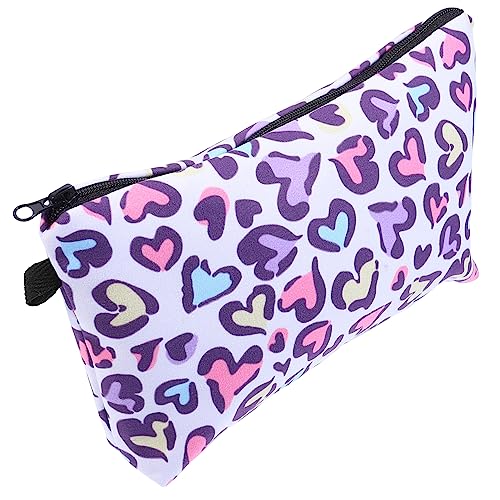 Beavorty 1stk Aufbewahrungstasche Für Kulturbeutel Makeup Tasche Reise-Make-up-Organizer Reise-Make-up-etui Tragbarer Kosmetikkoffer Reisen Weiß Fräulein Veranstalter Drucken Schwammfutter von Beavorty