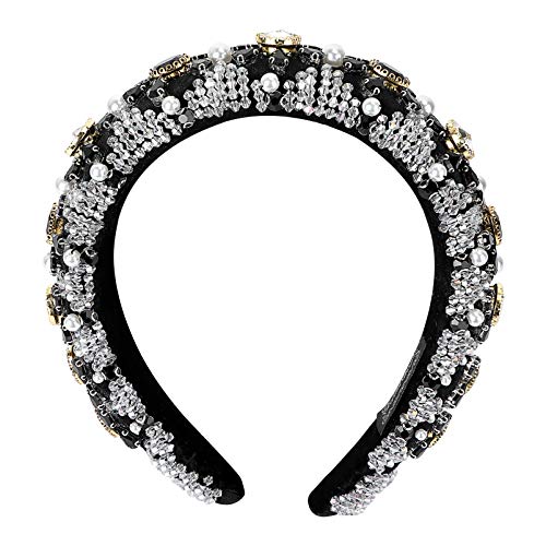 Beavorty 1stück Kristallperlen Haarschmuck Für Eleganter Haarreif Für Hochzeiten Modisches Stirnband Für Bräute Und Besondere Anlässe Mit Strasssteinen Und Hochwertigem Material von Beavorty