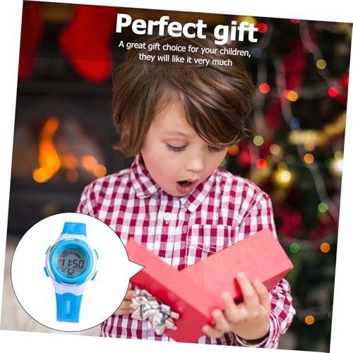 Beavorty Digitale Armbanduhr Für Junge Mädchen wasserdichte Uhr Mit Leuchtendem Display Kinderuhr Mit Edelstahlschnalle Und Elastischem Armband Geschenkidee Für Jungen Und Mädchen von Beavorty