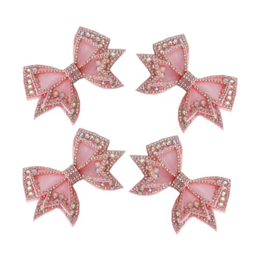 Beavorty 2 Paar Strass Schleifen Schuhclips Abnehmbare Funkelnde Schleifen-schuhdekorationen für Damen und DIY Schuhschmuck zum Einfachen Anbringen bei Hochzeit Party und Alltag von Beavorty