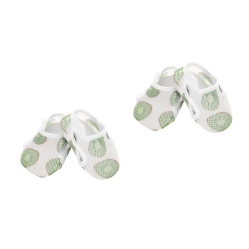 Beavorty 2 Paare Barfußschuhe Atmungsaktive Sommer Lauflernschuhe mit Rutschfester Sohle Weiche Hautfreundliche Bodenschuhe für Monate Jungen und Mädchen S von Beavorty