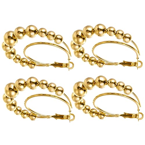 Beavorty 2 Paare Frauen Ohrringe Extravaganter Runder Creolen Schmuck Ohrstecker für Teenager Stilvolle Ohrringe für Partys und Besondere Anlässe von Beavorty