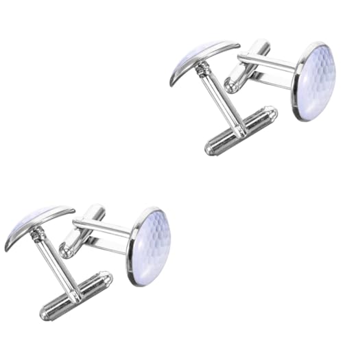 Beavorty 2 Paare Hochwertige Manschettenknöpfe für Herren Cufflinks mit Kristallglas Perfektes Accessoire für Hochzeit Anzug Business Geschenkset für Besondere Anlässe von Beavorty