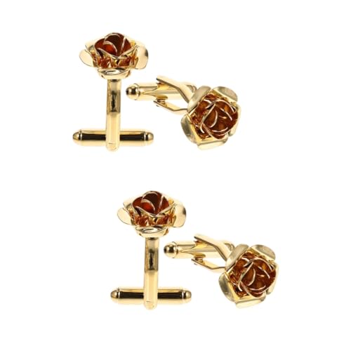 Beavorty 2 Paare Manschettenknöpfe Design Cufflinks für Herren für Business Hochzeiten Besondere Anlässe Ergänzung für Look von Beavorty