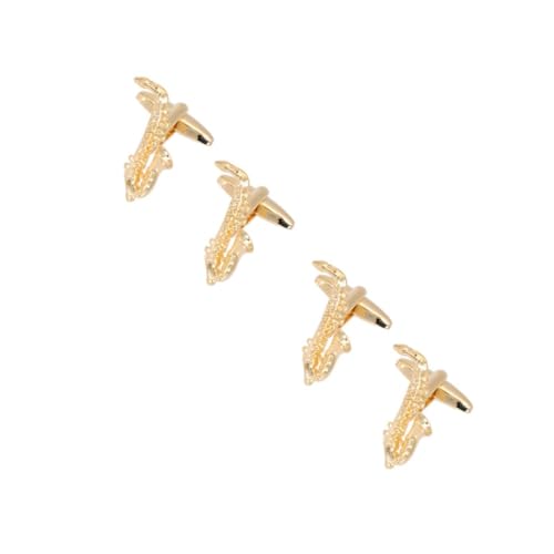Beavorty 2 Paare Saxophonförmige Manschettenknöpfe für Herren Kreative Cufflinks für Formelle Anlässe Hochzeiten Geschäftsmeetings Konzerte Einzigartiges Design Leicht von Beavorty
