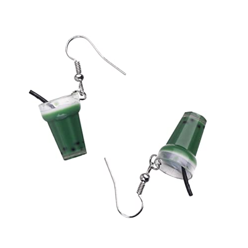 Beavorty 2 Paare Simulierte Milchtee Design Ohrhänger Kreative Lustige Ohrringe für Damen Matcha Grün und Einzigartige Ohrringe für Diy Zubehör Langlebig und Süß Beavorty 2 Paare Simulierte Milchtee Design Ohrhänger Kreative Lustige Ohrringe für Damen Matcha Grün und Einzigartige Ohrringe für Diy Zubehör Langlebig und Süß von Beavorty