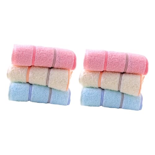 Beavorty 2 Sätze Arbeitsversicherungshandtuch Aus Baumwolle Waschbare Hand Towel Handtücher Set Badetücher Top- -handtücher Gesichtswaschtuch Verdickte Gesichtstücher 3 Stück * 2 von Beavorty