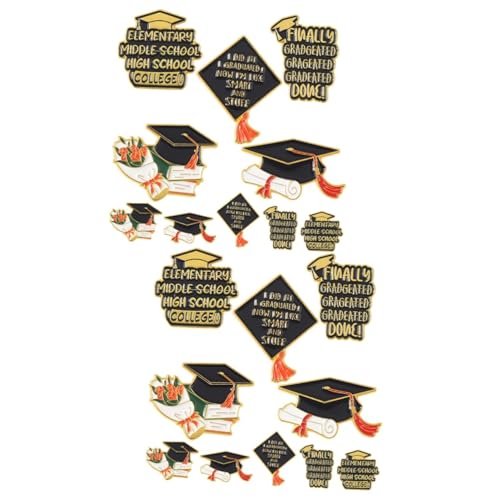 Beavorty 2 Sätze Bachelor Cap Brosche Anstecknadeln Anstecknadeln Anstecknadeln Kleine Hutnadeln Grad Pride Anstecknadel Ornament Boutonniere Anstecknadeln 10 Stück * 2 von Beavorty