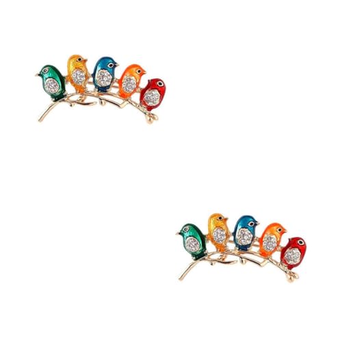 Beavorty 2 Sätze Broschen Mit Zweig Legierung Anstecknadel Für Frauen Modischer Schmuck Für Kleider Schals Accessoires 2 Stück * 2 von Beavorty