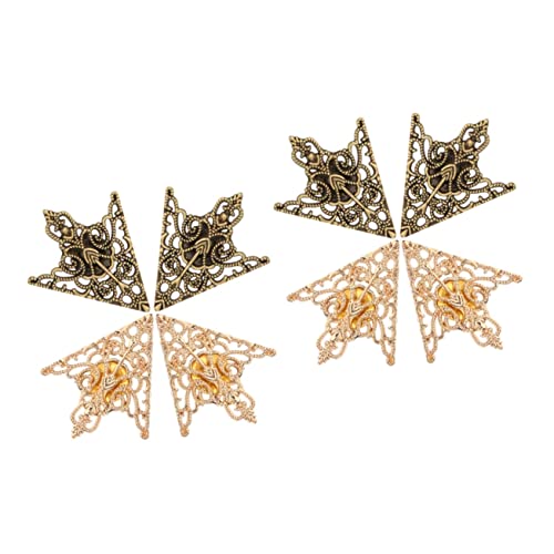 Beavorty 2 Sätze Broschenverschluss Für Hemdkragen Retro Muster Kleidung Accessoire Eleganter Kragenverschluss Für Damen Für Besondere Anlässe 4 Stück * 2 von Beavorty