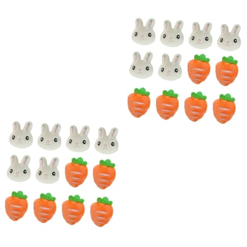 Beavorty 2 Sätze Cartoon Broschen Niedliche Anstecker Für Kleidung Taschen Hüte Dekoration Für Partys Cosplay Adorable Karotten Kaninchen Design 12 Stücke * 2 von Beavorty