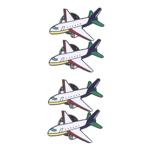 Beavorty 2 Sätze Cartoon Flugzeug Brosche Hochwertige Legierung Stilvolle Anstecknadel Für Damen Und Herren Niedliche Kleidung Accessoires Sky Blau Für Outfits Und 2 Stücke * 2 von Beavorty