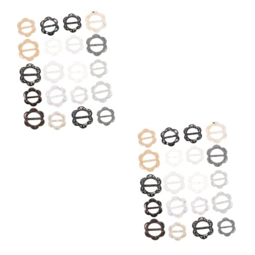 Beavorty 2 Sätze Damen Schalschnallen Ringe Resin Dekorative Clips Für Shirts Knotenförmige Styles Vielseitig Einsetzbar Mit Durchmessern Für Verschiedene Outfits 20 Stück * 2 von Beavorty