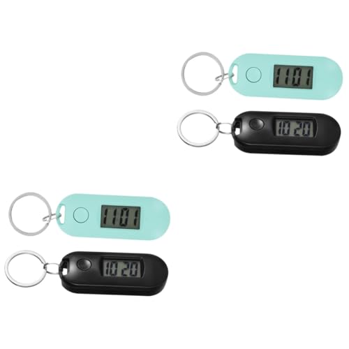 Beavorty 2 Sätze Elektronische Uhr Schlüsselanhänger Uhren Tragbare Tasche Elektronische Schlüsselanhänger Digitale Taschen Studenten Studenten 2 Stücke * 2 von Beavorty