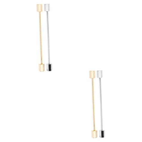 Beavorty 2 Sätze Herren Kragenstifte Metall Krawattennadeln Für Anzüge Für Formelle Anlässe Einfache Handhabung Elegantes Design Für Einen Stilvollen Auftritt 2 Stück * 2 von Beavorty