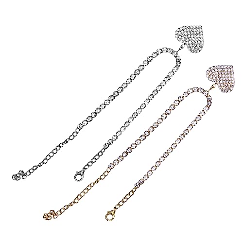 Beavorty 2 Sätze Herz Fußkette Damen Funkelnde Rhinestone Fußkettchen Ankle Chains Für Strand Party Hochzeit Leicht Hautfreundlich 2 Stück * 2 Beavorty 2 Sätze Herz Fußkette Damen Funkelnde Rhinestone Fußkettchen Ankle Chains Für Strand Party Hochzeit Leicht Hautfreundlich 2 Stück * 2 von Beavorty