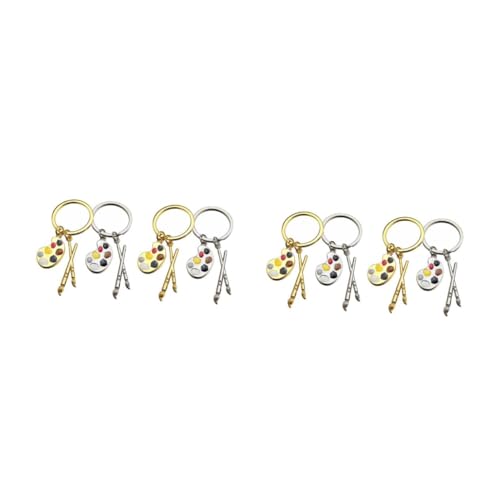 Beavorty 2 Sätze Kreativer Teiliges Schlüsselanhänger Für Diy Projekte Und Dekoration Goldene Und Silberne Anhänger 4 Stück * 2 Beavorty 2 Sätze Kreativer Teiliges Schlüsselanhänger Für Diy Projekte Und Dekoration Goldene Und Silberne Anhänger 4 Stück * 2 von Beavorty