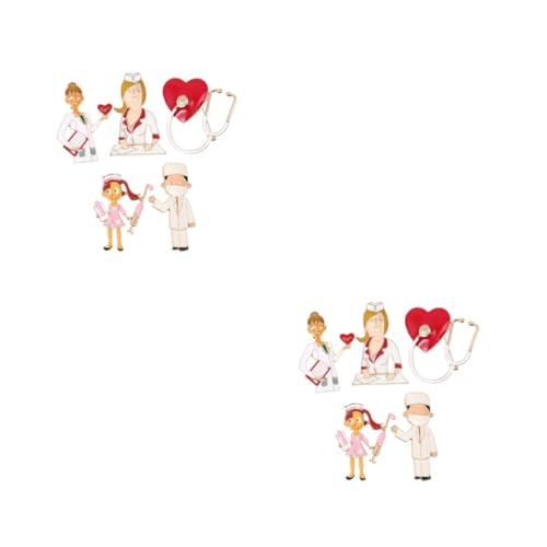 Beavorty 2 Sätze Teiliges Geometrische Broschen Für Ärzte Krankenschwestern Nicht Medizinische Anstecker Schmuck Für Frauen Männer Personalisierte Abzeichen 5 Stücke * 2 von Beavorty