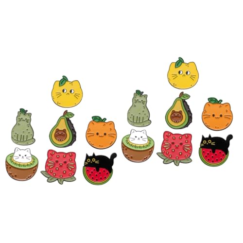 Beavorty 2 Sätze Teiliges Katzenbroschen Emaille Dekorative Anstecknadeln Für Hüte Kleidung Niedliche Cartoon Broschen Für Frauen Langlebig Geschenkidee Für Besondere Anlässe 7 Stück * 2 von Beavorty