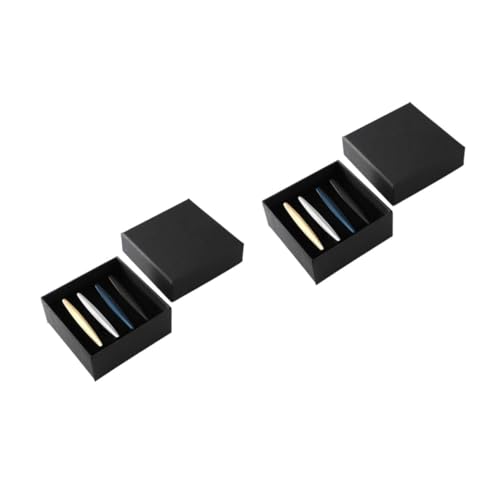 Beavorty 2 Sätze Teiliges Set Krawattenklammern Für Männer Klassische Geschäfts Clips Silber Gold Geschenkbox Oberfläche Schützt Krawatte Vor Schäden Für Wichtige Anlässe Und 4 Stück * 2 von Beavorty