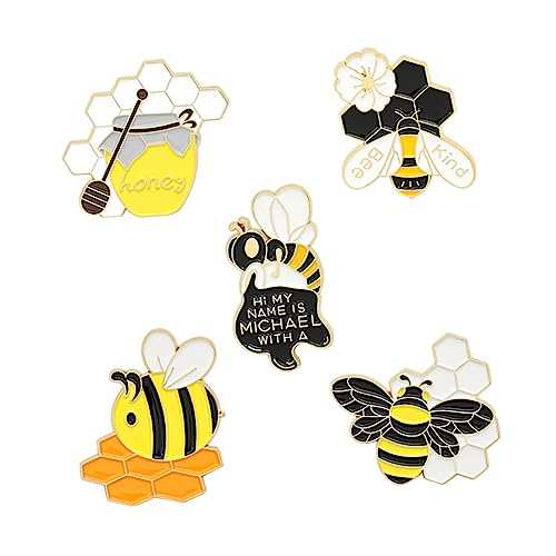 Beavorty 2 Sätze Teiliges Set Süße Mini Biene Broschen Kreative Alloy Pins Für Bekleidungsaccessoires Für Shirts Handtaschen Hüte Und 5 Stück * 2 von Beavorty