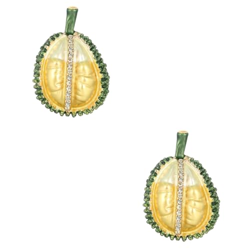 Beavorty 2 Stck. Fruchtförmige Brosche Legiertem Material Kreative Durian Anstecknadel für Kleidung Accessoires für Partys Besondere Anlässe von Beavorty