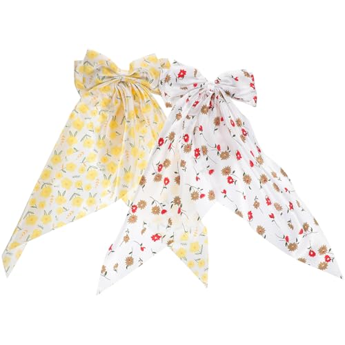 Beavorty 2stücke Große Schleife Haarspangen Lange Schleife Haarspangen Dekorative Frühling Für Mädchen Mit Clip Haaraccessoires Für Party Geburtstag von Beavorty
