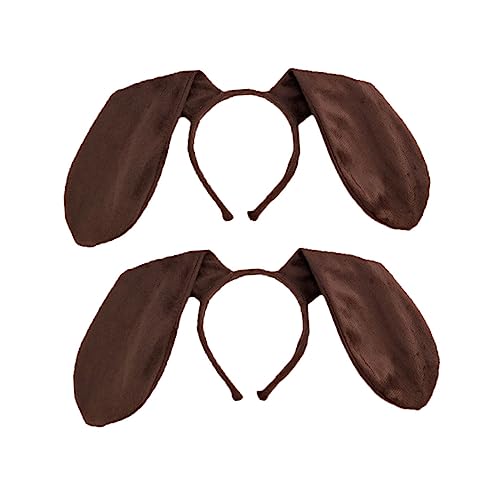 Beavorty 2st Stirnband Tier Cosplay Cosplay-haarbänder Tierisches Cosplay-haarband Welpen-cosplay-stirnband Kostüm-haarband Stirnband Mit Tierohren Haarreifen-cosplay Wurst Kind Kleidung von Beavorty