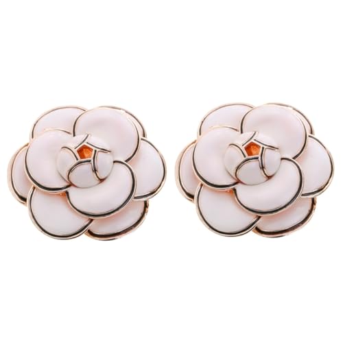 Beavorty 2 Stück Alloy Fashion Brooch für Frauen Blumenbrosche Kleidungsaccessoire für Hochzeiten Partys Robustes Design Goldene von Beavorty