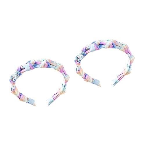 Beavorty 2 Stk Tie-dye-stirnband Haarschmuck Schnur Polyethylenstarr Fräulein Zubehör von Beavorty